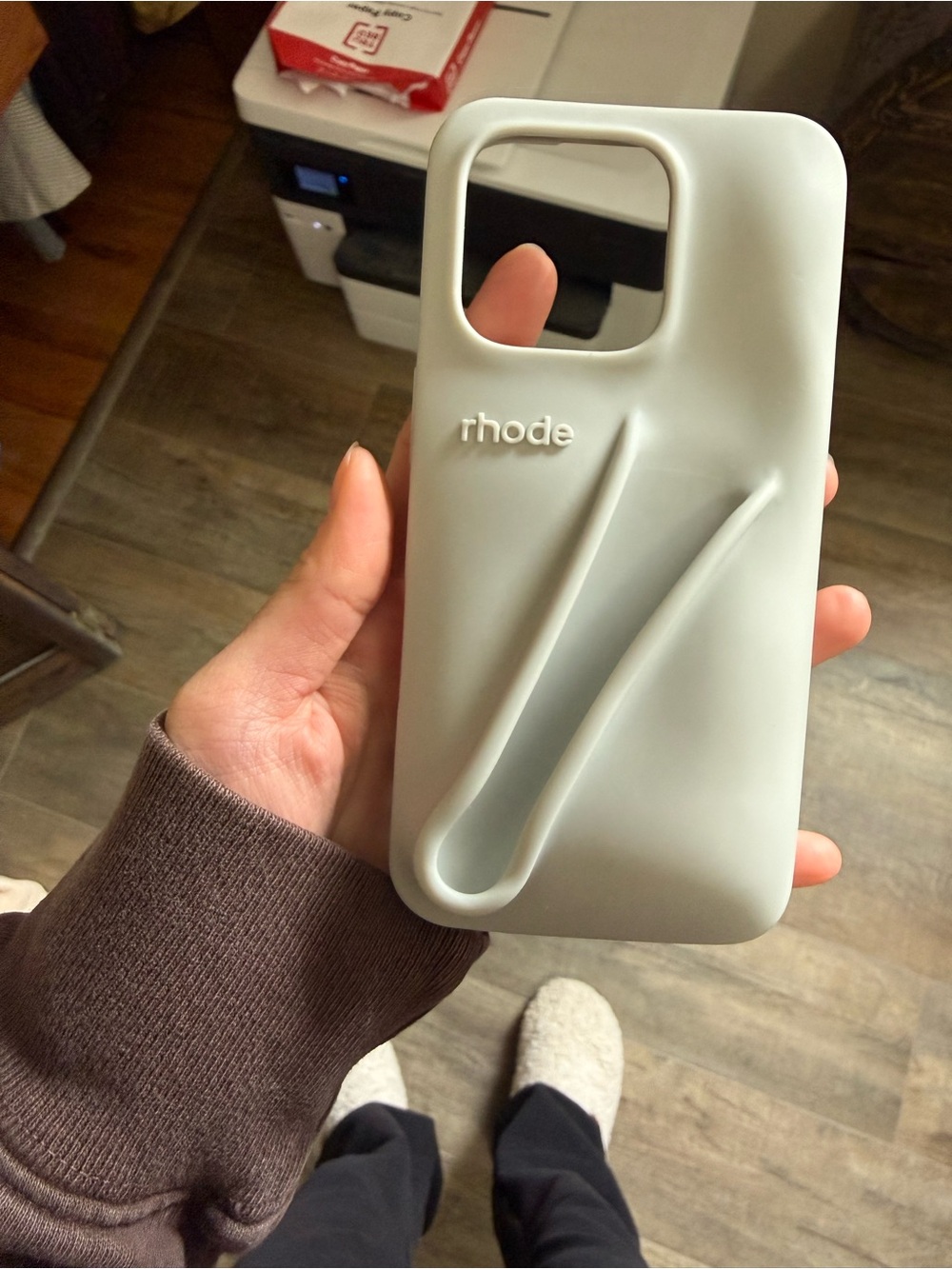 RHODE Silicone iphone 16 Pro Case in gray
